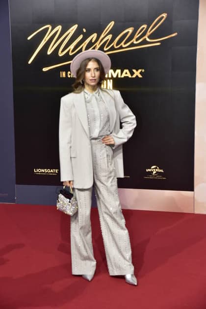 MICHAEL INTERNATIONALE PREMIERE IN BERLIN Cathy Hummels Ankunft, roter Teppich zum PhotoCall im Rahmen der Intgernationalen Premiere von Global Fan Celebrartion MICHAEL in Berlin am 10.04.2026