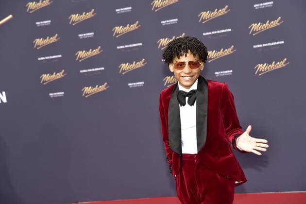 MICHAEL INTERNATIONALE PREMIERE IN BERLIN Gast der junge MICHAEL JACKSON Ankunft, roter Teppich zum PhotoCall im Rahmen der Intgernationalen Premiere von Global Fan Celebrartion MICHAEL in Berlin am 10.04.2026