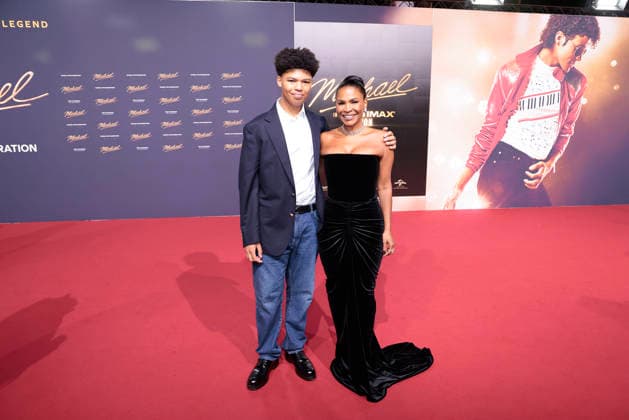 Nia Long und ihr Sohn Kez bei der Michael Film Premiere am 11.04.2026 in Berlin Michael Filmpremiere in Berlin