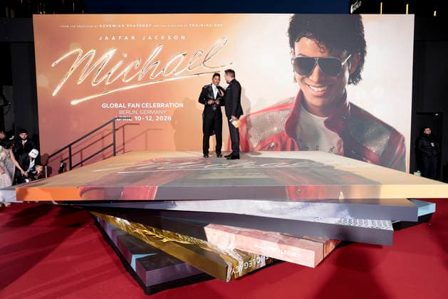 Jermaine Jackson und Steven Gaetjen bei der Michael Film Premiere am 11.04.2026 in Berlin Michael Filmpremiere in Berlin