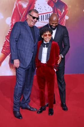 Michael Graham King, Juliano Valdi, Antoine Fuqua Filmpremiere zu Michael auf dem Uber Platz Berlin Datum: 10.04.2026 Copyright: xEventpress Kratschx