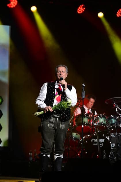 Norbert Rier von den Kastelruther Spatzen mit ihrer neuen Tour öFriedensadler˜ zu Gast im Messe- und Veranstaltungspark. Löbau, 09.04.2026 Copyright: xMatthiasxWehnertx