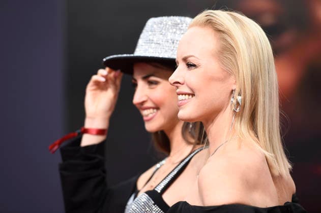 Ekaterina Leonova und Isabel Edvardsson bei der Premiere des Kinofilms Michael in der Uber Eats Music Hall. Berlin, 10.04.2026