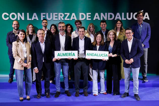 News Bilder des Tages Moreno presents in Granada the PP candidates for the 17M Image of the president of the Junta de Andalucía and candidate of the Partido Popular, Juan Manuel Moreno during the presentation of the components of the PP lists for the next regional elections on May 17 In Granada, April 11, 2026 President Juanma Moreno has opted for a list design that includes six of his current councilors and his secretary general as heads of poster in the eight provinces 11 APRIL 2026 Álex Cálex Granada, Andalucia, Spain Granada, Andalucia, Spain Spain Spain  Copyright: xÃ?lexxCamarax 7431161