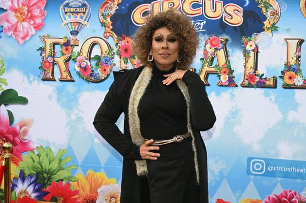 Drag Queen Catherrine Leclery kommt zur Kölner Premiere des Circus Roncalli