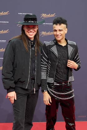 Helge Mark und Prince Damien - Internationale Premiere & Global Fan Celebration von Michael an der Uber Eats Music Hall in Berlin am 10.04.2026. Kinopremiere Michael