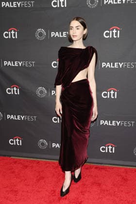 April 10, 2026, Los Angeles, California, USA: Lily Collins at the Netflix Emily in Paris event during PaleyFest LA at Dolby Theatre Los Angeles USA  - ZUMAg107 20260410_zep_g107_042 Copyright: xNinaxPrommerx