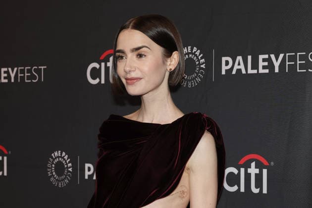April 10, 2026, Los Angeles, California, USA: Lily Collins at the Netflix Emily in Paris event during PaleyFest LA at Dolby Theatre Los Angeles USA - ZUMAg107 20260410_zep_g107_040 Copyright: xNinaxPrommerx
