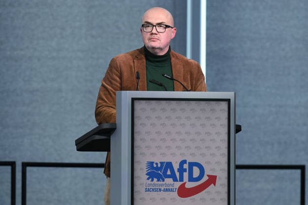 Landesparteitag der AfD Sachsen-Anhalt am 11.04.2026 in der Hyparschale Magdeburg in Magdeburg Dr. Hans-Thomas Tillschneider ( Stellv. Landesvorsitzender der AfD Sachsen-Anhalt )