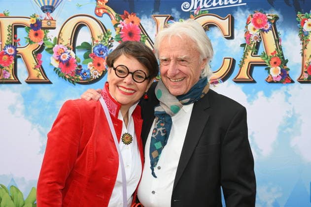 Der schweizer Kabarettist Emil Steinberger und seine Frau Niccel Steinberger kommt zur Kölner Premiere des Circus Roncalli