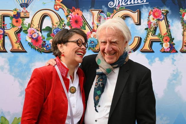 Der schweizer Kabarettist Emil Steinberger und seine Frau Niccel Steinberger kommt zur Kölner Premiere des Circus Roncalli