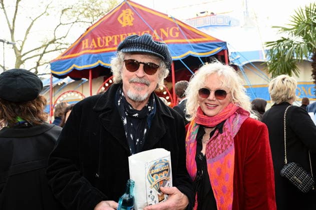 Musiker Wolfgang Niedecken und seine Frau Tina kommt zur Kölner Premiere des Circus Roncalli