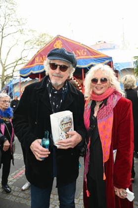 Musiker Wolfgang Niedecken und seine Frau Tina kommt zur Kölner Premiere des Circus Roncalli