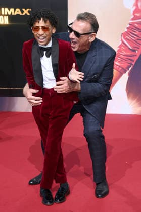 Juliano Krue Valdi und Graham King bei der Premiere des Kinofilms Michael in der Uber Eats Music Hall. Berlin, 10.04.2026