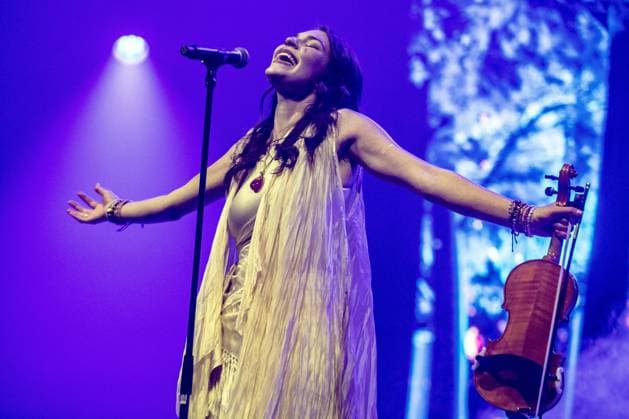 AMSTERDAM - Eva Marija (Luxembourg) performs at AFAS Live during Eurovision in Concert. During the concert, various participants perform their entries for the Song Contest. ANP PAUL BERGEN netherlands out - belgium out  Copyright: xx x555582780x originalFilename: 555582780.jpg