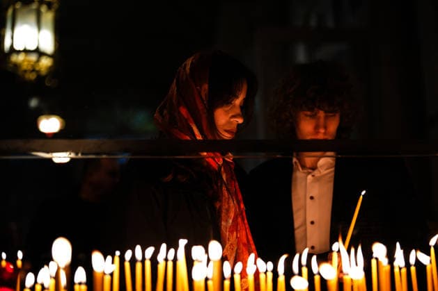 News Bilder des Tages #2 Easter service held at Aya Yorgi Church in Istanbul ISTANBUL, TURKIYE - APRIL 11: People attend a mass led by Fener-Greek Patriarch Bartholomew for Easter, which is one of the most important religious holidays of the Christian world and symbolizes the day believed to be the resurrection of Jesus Christ, at Aya Yorgi Church in Istanbul, Turkiye on April 11, 2026. Hakan Akgun Anadolu Istanbul Turkey. Editorial use only. Please get in touch for any other usage.  Copyright: x2026xAnadoluxHakanxAkgunx