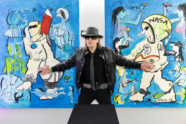 Udo Lindenberg bei der Eröffnung der Ausstellung Keine Panik in Werl - Das Udo Lindenberg Universum in den Walentowski Galerien. Werl, 11.04.2026 *** Udo Lindenberg at the opening of the exhibition Keine Panik in Werl The Udo Lindenberg Universe in the Walentowski Galleries Werl, 11 04 2026 Foto:xT.xSchröerx xFuturexImagex lindenberg_6467