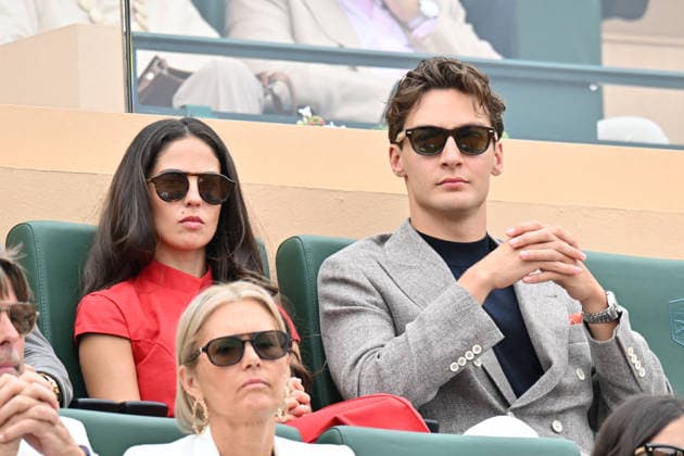 Driver George Russell and his girlfriend Celebrities at the final of the Rolex Monte Carlo Masters at the Monte Carlo Country Club in Monaco on 12 April 2026 Bruno Bebert Bestimage Celebrities at the final of the Rolex Monte Carlo Masters at the Monte Carlo Country Club in Monaco on 12 April 2026 Monte Carlo Monaco  Copyright: xBrunoxBebertx xBestimagexBrunoxBebertx xBestimagex