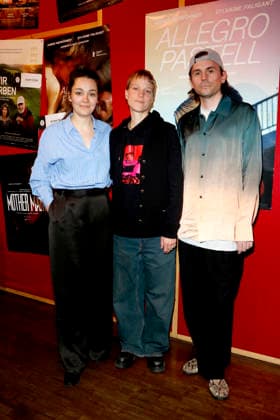 Allegro Pastell , Filmpremiere im Delphi Lux, Berlin, 12.04.2026 Regisseurin Anna Roller, Hauptdarstellerin Syl Faligant und Romanautor Leif Randt bei der Berlin Premiee von ALLEGRO PASTELL im Delphi LUX Kino in Berlin am 12.04.2025 Berlin Delphi Lux Copyright: xAnitaxBuggex