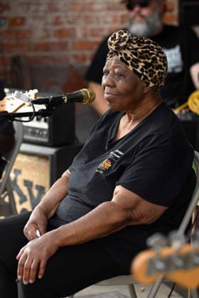 April 12, 2026, Clarksdale, Ms, United States of America: MISS GLADYS during day five of the 2026 Juke Joint Festival on April 12, 2026 in Clarksdale, Mississippi. Clarksdale United States of America - ZUMAw132 20260412_zap_w132_015 Copyright: xTomxWalkox