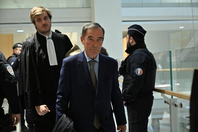 Lafarge trial of terrorism continues in Paris PARIS, FRANCE - APRIL 13: Former CEO of Lafarge Bruno Lafont arrives on the day of the verdict in the trial of the French cement group Lafarge and eight individuals, including former executives, over allegations that the company financed terrorist groups during its operations in Syria, at the Paris courthouse in Paris, France on April 13, 2026. Mustafa Yalcin Anadolu Paris France. Editorial use only. Please get in touch for any other usage.  Copyright: x2026xAnadoluxMustafaxYalcinx