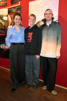 Anna Roller, Silvaine Faligant und Leif Randt beim Special Screening des Kinofilms Allegro Pastel im Delphi Lux Kino. Berlin, 12.04.2026