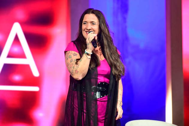 Daniela Alfinito live bei einem Konzert in der in der Messe- & Veranstaltungshalle. Löbau, 12.04.2026
