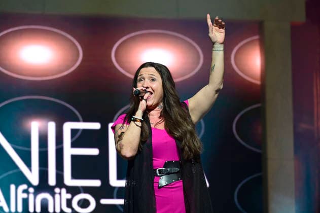 Daniela Alfinito live bei einem Konzert in der in der Messe- & Veranstaltungshalle. Löbau, 12.04.2026