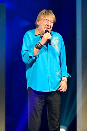 Bernd Ulrich von Die Amigos live bei einem Konzert der erLebe jetzt! -Tour in der Messe- & Veranstaltungshalle. Löbau, 12.04.2026