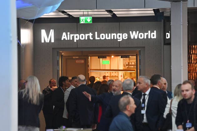 Airport Lounge World. Eroeffnung Terminal 1-Pier am Flughafen Franz Josef Strauss in Muenchen am 13.04.2026. *** Airport Lounge World Opening Terminal 1 Pier at Franz Josef Strauss Airport in Munich on 13 04 2026