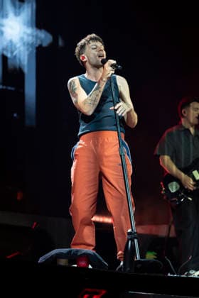 Louis Tomlinson Performs in Madrid, Spain - 13 Apr 2026 Singer Louis Tomlinson performs at the Movistar Arena in Madrid. Madrid Spain Copyright: xAtilanoxGarciax xSOPAxImagesx photos12814