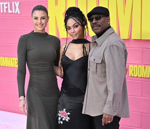 Netflix™s ˜Roommates™ Premiere Paige Butcher, Bella Murphy and Eddie Murphy arriving to Netflix™s Roommates premiere held at the Egyptian Theatre on April 13, 2026 in Hollywood, CA. Hollywood Egyptian Theatre California USA Copyright: xStarbuck xAFF-USA.COMx