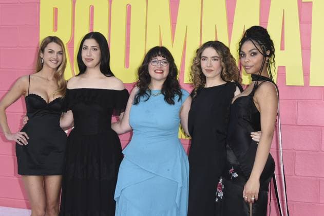 Sadie Sandler, Chandler Levack, Chloe East, Bella Murphy, Jaya Harper at arrivals for ROOMMATES Premiere, The Egyptian Theatre Hollywood, Los Angeles, CA, April 13, 2026. Photo By: Elizabeth Goodenough Everett Collection ROOMMATES Premiere PUBLICATIONXNOTxINxCANxCHNxFRAxITAxJPNxNORxPOLxRUSxESPxUKxUSA