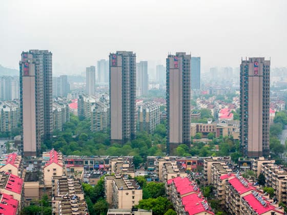 Evergrande NANJING, CHINA - APRIL 14, 2026 - An aerial view of a Evergrande property in Nanjing, Jiangsu Province, China on April 14, 2026. Nanjing Jiangsu China  Copyright: xCFOTOx i1776172489646