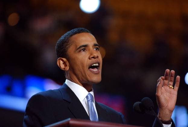 DNC ADDS DAY 2F July 26, 2004 - K38528AR .DEMOCRATIC NATIONAL CONVENTION. (DAY TWO) FLEET CENTER, BOSTON MASS. 07 26 2004 ANDREA RENAULT 2004 .BARACK OBAMA Copyright: xAndreaxRenaultx
