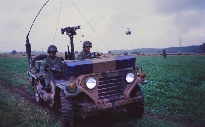 Bundeswehr GER 20000101, Aufnahme, ca. ,1981, Militärübung der Bundeswehr, mit US Streitkräften *** Bundeswehr GER 20000101, photo, ca ,1981, military exercise of the Bundeswehr, with US forces