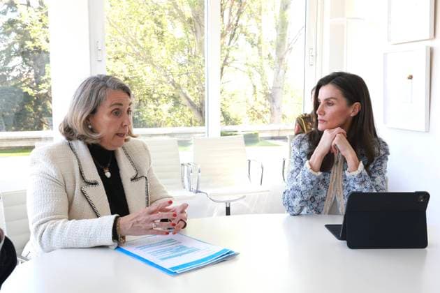Spanish Queen Letizia during the working meeting with a representation of UNICEF Spain in Madrid on Tuesday, 14 April 2026. Cordon Press 