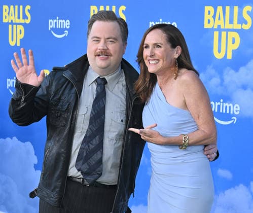 Amazon MGM Studios™s ˜Balls Up™ Premiere Paul Walter Hauser and Molly Shannon arriving at Amazon MGM Studios™s Balls Up? premiere held at the Harmony Gold Theatre on April 14, 2026 in Los Angeles, CA. Los Angeles Harmony Gold Theatre California USA Copyright: xLeexWattx xAFF-USA.COMx