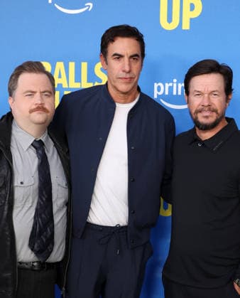 Premiere Of Amazon MGM Studios Balls Up 14 April 2026 . Los Angeles, California - Mark Wahlberg, Paul Walter Hauser, Sacha Baron Cohen , At Premiere Of Amazon MGM Studios Balls Up held at Harmony Gold in Los Angeles., Credit:Sadou Faye Avalon United States, CA, Los Angeles, Harmony Gold  Copyright: xSadouxFayex xAvalonx 1091093985