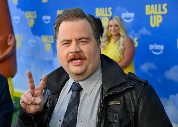 Cast member Paul Walter Hauser attends the premiere of the motion picture sports comedy Balls Up at the Harmony Gold Theater in Los Angeles on Tuesday, April 14, 2026. Storyline: Two marketers pitch a bold new condom World Cup sponsorship. After a booze-fueled scandal, they must outrun chaos to survive.  LAP2026041432 JIMxRUYMEN