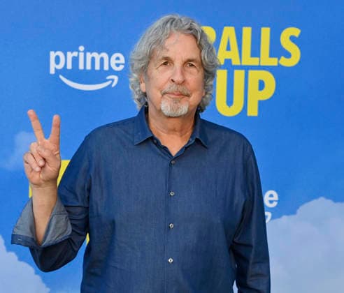 Director Peter Farrelly attends the premiere of the motion picture sports comedy Balls Up at the Harmony Gold Theater in Los Angeles on Tuesday, April 14, 2026. Storyline: Two marketers pitch a bold new condom World Cup sponsorship. After a booze-fueled scandal, they must outrun chaos to survive.  LAP2026041439 JIMxRUYMEN