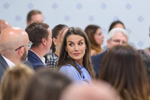 Spanish Royals visit to the Jose Maria de Llanos Foundation Queen Letizia of Spain visit to the Jose Maria de Llanos Foundation to mark the 25th anniversary of the Escuela de Hosteleria del Sur at Jose Maria de Llanos Foundation on April 15, 2026 in Madrid, Spain Photo by IMAGO MPG Madrid Jose Maria de Llanos Foundation Madrid Spain  Copyright: xMPGx