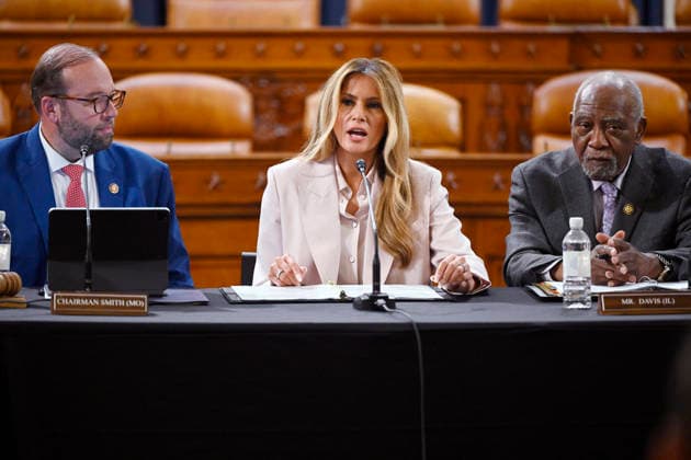 US First Lady Melania Trump discusses foster children with US House committee U.S. First Lady Melania Trump discusses children in foster care at a meeting with the U.S. House of Representatives Ways & Means Committee in Washington, DC, on April 15, 2026.This will be her first appearance on Capitol Hill since calling last week for hearings with the victims of deceased sex offender Jeffrey Epstein. Photo by Olivier Douliery ABACAPRESS.COM Washington DC United States  Copyright: xDoulieryxOlivier ABACAx