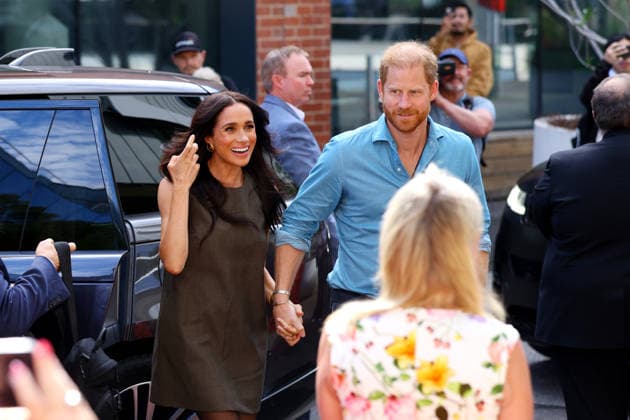 HARRY AND MEGHAN AUSTRALIA VISIT, Prince Harry and Meghan, the Duke and Duchess of Sussex arrive at Swinburne University for a visit at the ÔbatyrÕ, a mental health engagement programme service during a visit to Australia, Melbourne, Thursday, April 16, 2026. ( NO ARCHIVING MELBOURNE VICTORIA AUSTRALIA  Copyright: xCONxCHRONISx 20260416132606086759