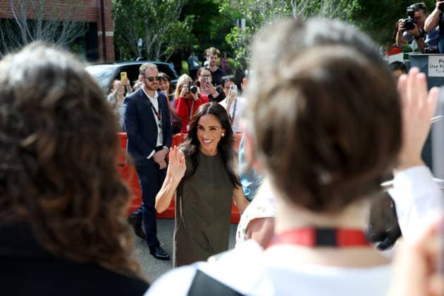 HARRY AND MEGHAN AUSTRALIA VISIT, Prince Harry and Meghan, the Duke and Duchess of Sussex arrive at Swinburne University for a visit at the ÔbatyrÕ, a mental health engagement programme service during a visit to Australia, Melbourne, Thursday, April 16, 2026. ( NO ARCHIVING MELBOURNE VICTORIA AUSTRALIA  Copyright: xCONxCHRONISx 20260416140409427358