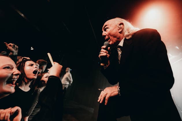 Pete & Bas live in Copenhagen, Denmark Copenhagen, Denmark. 15th, April 2026. The British hip hop duo Pete & Bas performs a live concert at Pumpehuset in Copenhagen. Here rapper Basil Bellgrave, a.k.a. Bas, is seen live on stage. Denmark, Copenhagen  Copyright: xGonzalesxPhoto MathiasxKristensenx