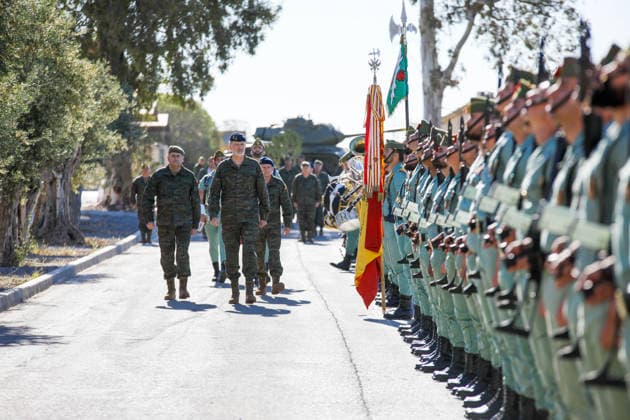 The King, Felipe VI, supervises in Viator Almería the project of the Experimental Brigade 2035 King Felipe VI visits the military base Álvarez de Sotomayor in Viator Almería to know the progress of the project of the Experimental Brigade 2035 On April 16, 2026 in Viator, Almería Andalucía, Spain This visit is part of the Tactical Experimentation Campaign number 3 organized by the Future Force Center of the Spanish Army, based on battlefield robotization and new combat strategies A project that constitutes the main framework for the practical implementation of experimentation activities linked to the transformation process of the Army 16 APRIL 2026 Marian Leó Almeria Andalucia, Spain Almeria Andalucia, Spain Spain Spain  Copyright: xMarianxLeonx 7445067
