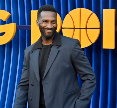 Cast member Justin Hurt-Dunkley attends the premiere of Netflix s Season 2 TV series sport comedy Running Point at the Egyptian Theatre in the Hollywood section of Los Angeles on Wednesday, April 15, 2026. Storyline: Isla Gordon, overlooked her whole life, is appointed President of the LA Waves basketball team, a family business, when her brother enters rehab. She aims to prove she is the right choice despite skepticism.  LAP2026041549 JIMxRUYMEN