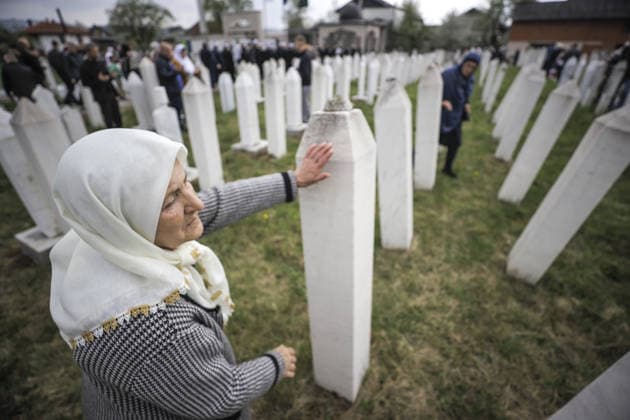 Bosnia marks 33rd anniversary of Ahmici massacre VITEZ, BOSNIA AND HERZEGOVINA - APRIL 16: People visit the Martyr s Memorial as they mark the 33rd anniversary of the Ahmici massacre, in which 116 people were killed in 1993, in Ahmici near Vitez, Bosnia and Herzegovina on April 16, 2026. The anniversary of the massacre was marked by laying flowers, reciting prayers and honoring the victims at the Martyr s Memorial. Samir Jordamovic Anadolu Vitez Bosnia and Herzegovina. Editorial use only. Please get in touch for any other usage.  Copyright: x2026xAnadoluxSamirxJordamovicx