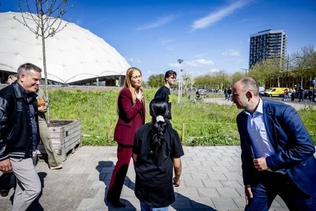 AMSTERDAM - Princess Amalia is visiting Amsterdam at the invitation of Mayor Halsema. Visit in the context of sports and talent development, Amsterdam Southeast. During the two-day visit, the Princess will become better acquainted with various sectors and be briefed on current topics such as science, sports, culture, housing, and social cohesion. ROBIN UTRECHT ANP netherlands out - belgium out  Copyright: xx x555938953x originalFilename: 555938953.jpg